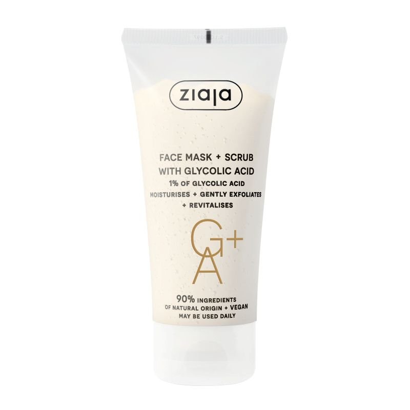 Face Mask & Scrub With Glycolic Acid